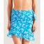 Pareo Court AUBADE MAILLOT DE BAIN Posie exotique Tahitien Bleu Tropique