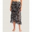 Pareo Long AUBADE MAILLOT DE BAIN Posie exotique Hawaien Noir