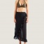 Pareo Long AUBADE MAILLOT DE BAIN Posie exotique Noir