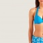 Pareo Long AUBADE MAILLOT DE BAIN Posie exotique Tahitien Bleu tropique
