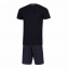 Pyjama court EDEN PARK E523E76 Haut Uni et Bas Noeuds Papillon Marine