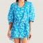 Robe de Plage AUBADE MAILLOT DE BAIN Posie exotique Tahitien Bleu Tropique