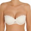 SELMARK Soutien-Gorge Bandeau Push-Up Marie Olivia Ivoire