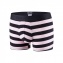 Shorty ferm EDEN PARK E201E41 Rayures Rose Ple et Bleu Marine