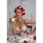 Soutien-Gorge armatures Rosa Faia Fleur Rose Poudr