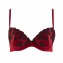 Soutien-Gorge Plunge Coque AUBADE Prcieux Amour Rouge Darling