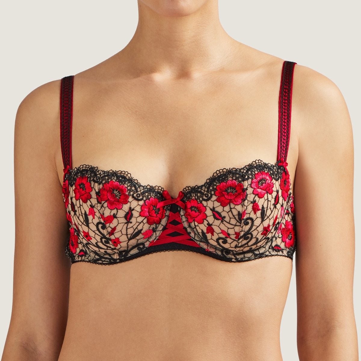 Soutien-gorge Aubade Balconnet NOTO - Taille 85E (NF), Noir, Neuf Avec étiquettes